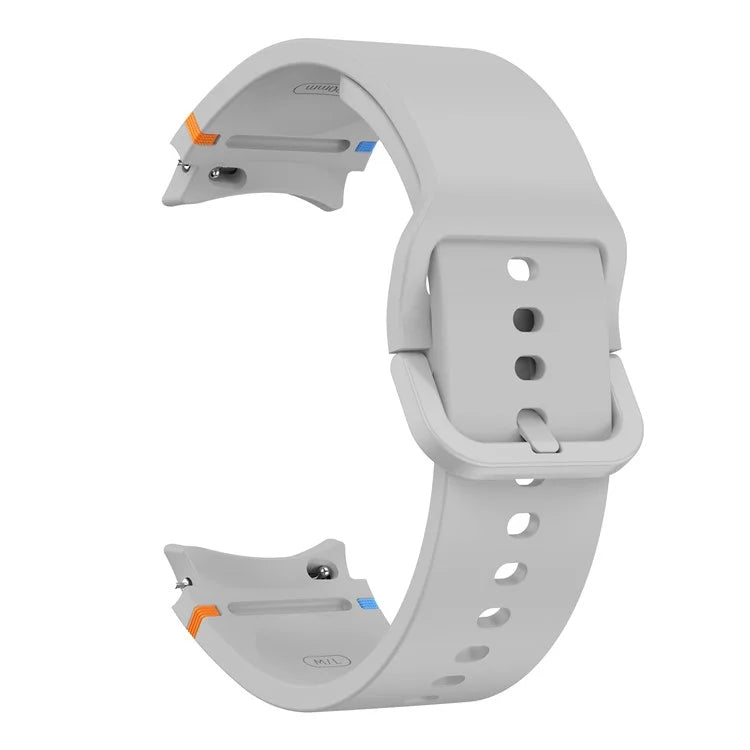 For Samsung Galaxy Watch FE / 7 / 6 / 5 / 4 Stitching Line Decor Watch Band Replacement Silicone Strap