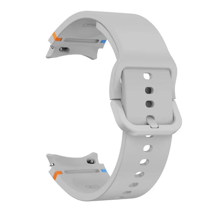 For Samsung Galaxy Watch FE / 7 / 6 / 5 / 4 Stitching Line Decor Watch Band Replacement Silicone Strap