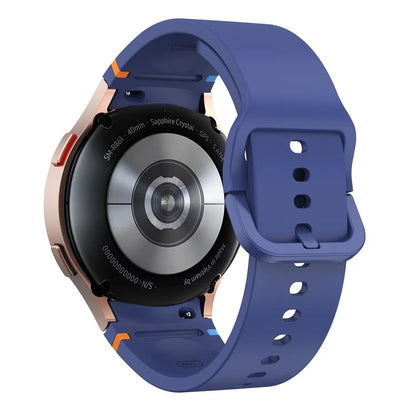 For Samsung Galaxy Watch FE / 7 / 6 / 5 / 4 Stitching Line Decor Watch Band Replacement Silicone Strap