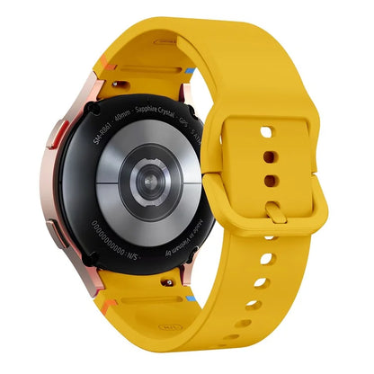 For Samsung Galaxy Watch FE / 7 / 6 / 5 / 4 Stitching Line Decor Watch Band Replacement Silicone Strap
