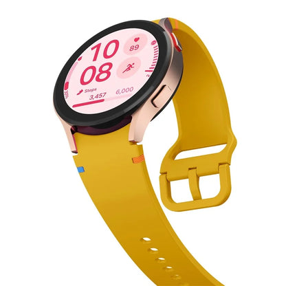 For Samsung Galaxy Watch FE / 7 / 6 / 5 / 4 Stitching Line Decor Watch Band Replacement Silicone Strap