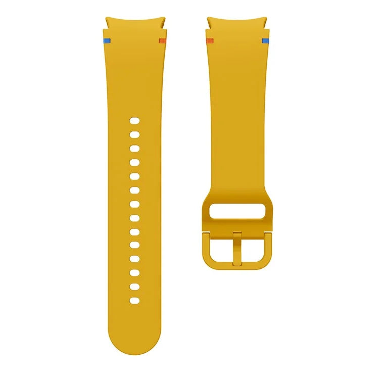 For Samsung Galaxy Watch FE / 7 / 6 / 5 / 4 Stitching Line Decor Watch Band Replacement Silicone Strap