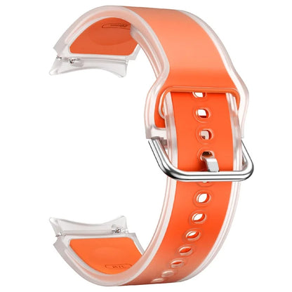 For Samsung Galaxy Watch FE / 7 / 6 / 5 / 4 Transparent Design Watch Band Adjustable Silicone Strap