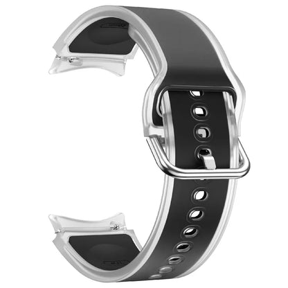 For Samsung Galaxy Watch FE / 7 / 6 / 5 / 4 Transparent Design Watch Band Adjustable Silicone Strap