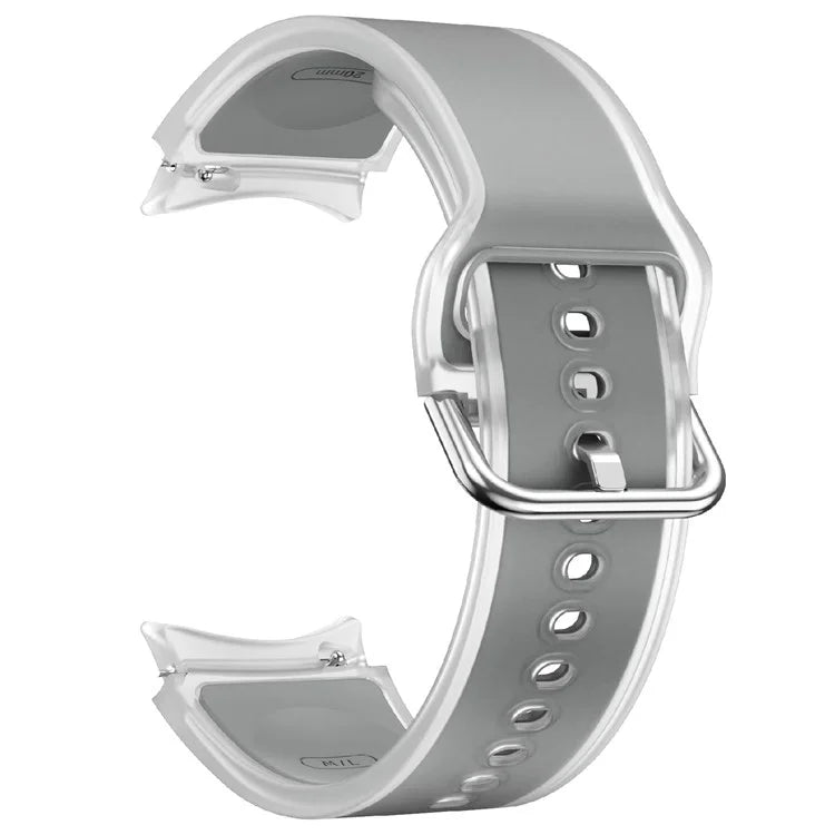 For Samsung Galaxy Watch FE / 7 / 6 / 5 / 4 Transparent Design Watch Band Adjustable Silicone Strap