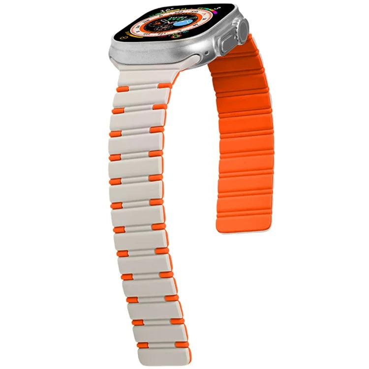 For Apple Watch 10 46mm / Ultra 2 / Ultra 49mm / 9 8 7 45mm / SE (2023) SE (2022) SE 6 5 4 44mm / 3 2 1 42mm Magnetic Smartwatch Band