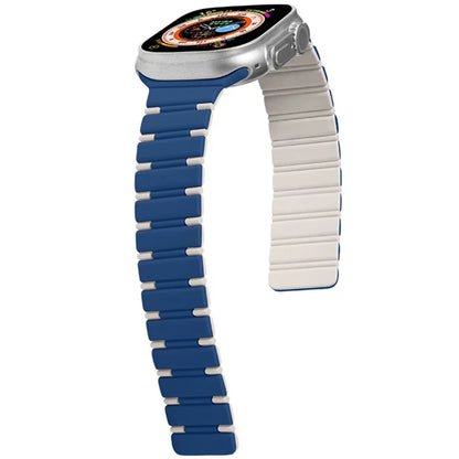 For Apple Watch 10 46mm / Ultra 2 / Ultra 49mm / 9 8 7 45mm / SE (2023) SE (2022) SE 6 5 4 44mm / 3 2 1 42mm Magnetic Smartwatch Band