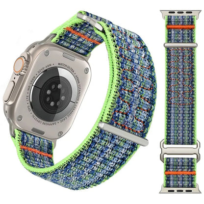 For Apple Watch Series 10 42mm / 9 8 7 41mm / SE (2023) SE (2022) SE 6 5 4 40mm / 3 2 1 38mm Magic Tape Strap Adjustable Nylon Watch Band