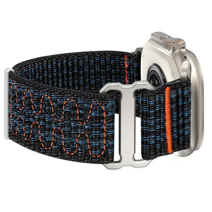 For Apple Watch 10 46mm / Ultra 2 / Ultra 49mm / 9 8 7 45mm / SE (2023) SE (2022) SE 6 5 4 44mm / 3 2 1 42mm Adjustable Nylon Watch Band