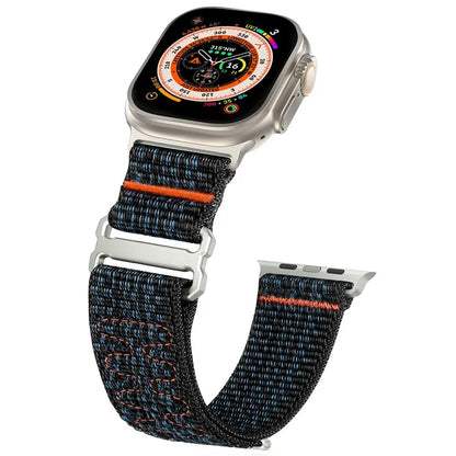 For Apple Watch 10 46mm / Ultra 2 / Ultra 49mm / 9 8 7 45mm / SE (2023) SE (2022) SE 6 5 4 44mm / 3 2 1 42mm Adjustable Nylon Watch Band