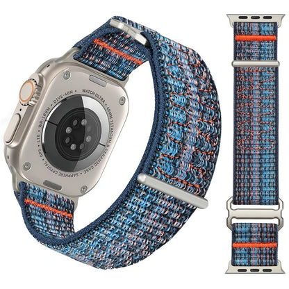 For Apple Watch 10 46mm / Ultra 2 / Ultra 49mm / 9 8 7 45mm / SE (2023) SE (2022) SE 6 5 4 44mm / 3 2 1 42mm Adjustable Nylon Watch Band