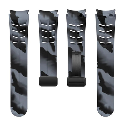 For Samsung Galaxy Watch FE / 7 / 6 / 5 / 4 Watch Band Stylish Silicone Strap with Magnetic Folding Buckle