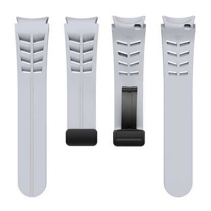 For Samsung Galaxy Watch FE / 7 / 6 / 5 / 4 Watch Band Stylish Silicone Strap with Magnetic Folding Buckle