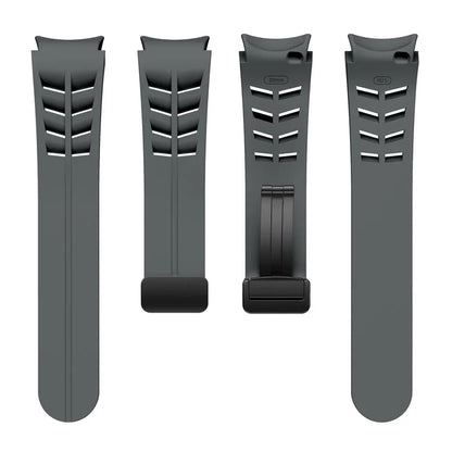 For Samsung Galaxy Watch FE / 7 / 6 / 5 / 4 Watch Band Stylish Silicone Strap with Magnetic Folding Buckle