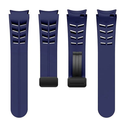 For Samsung Galaxy Watch FE / 7 / 6 / 5 / 4 Watch Band Stylish Silicone Strap with Magnetic Folding Buckle
