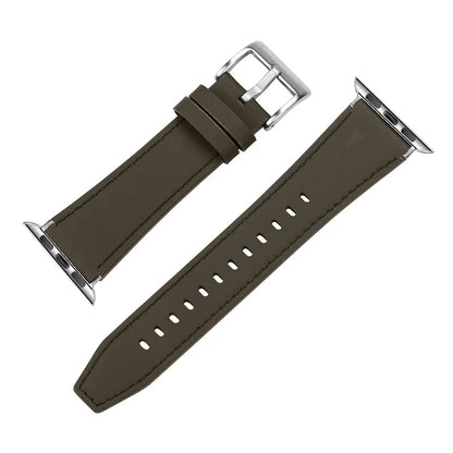 For Apple Watch Series 10 42mm / 9 8 7 41mm / SE (2023) SE (2022) SE 6 5 4 40mm / 3 2 1 38mm Genuine Leather Watch Strap