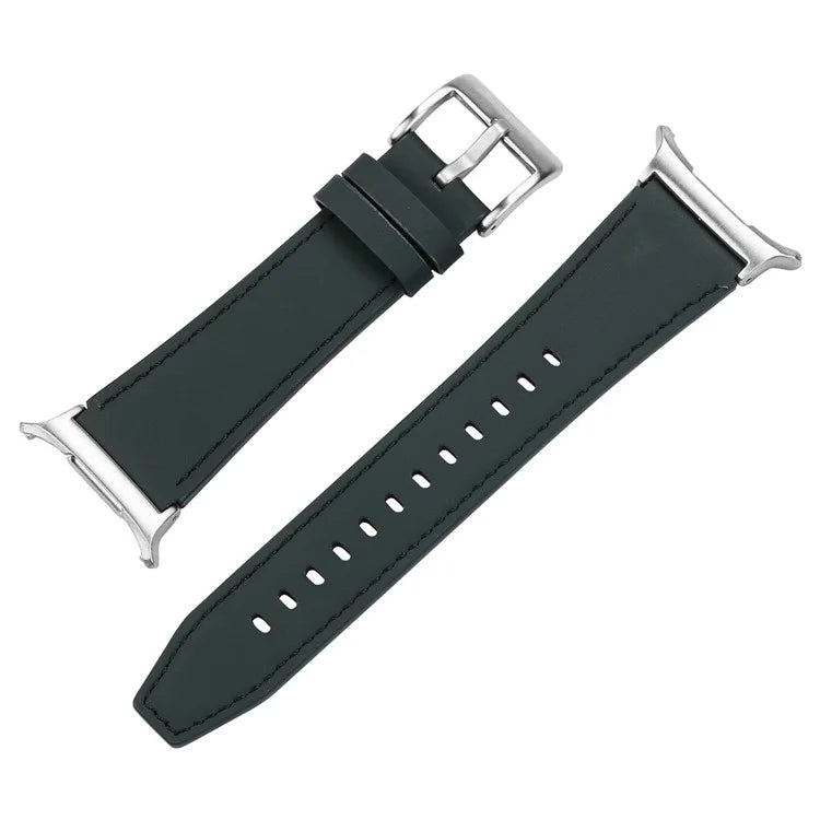 For Galaxy Watch Ultra 47mm Genuine Leather Watch Band Adjustable Wrist Strap