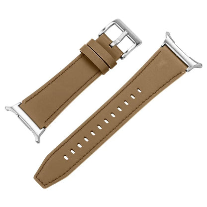 For Galaxy Watch Ultra 47mm Genuine Leather Watch Band Adjustable Wrist Strap