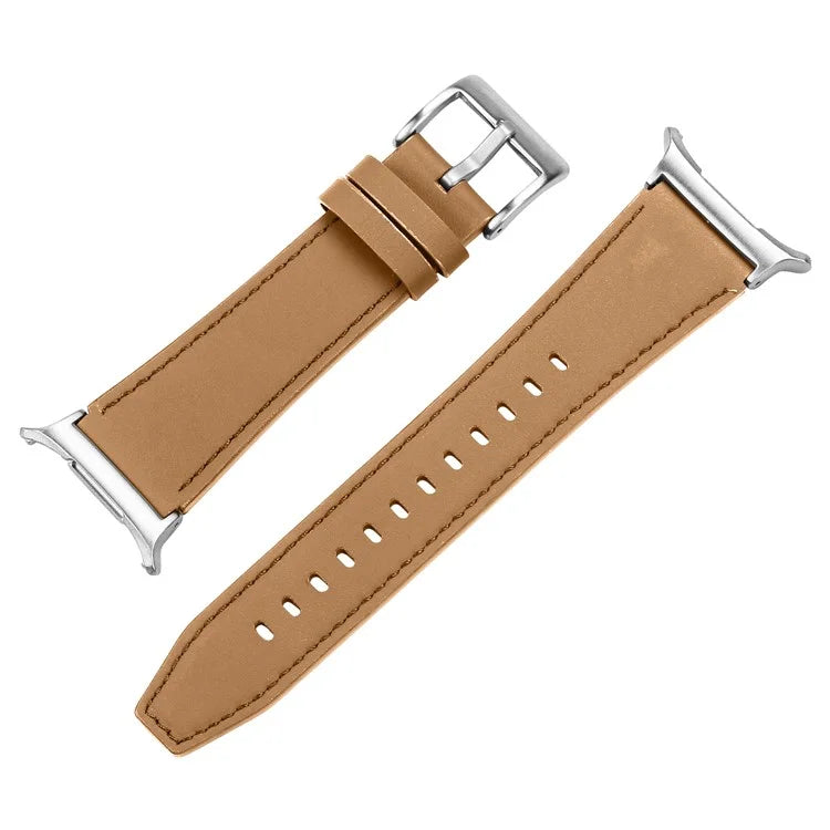 For Galaxy Watch Ultra 47mm Genuine Leather Watch Band Adjustable Wrist Strap