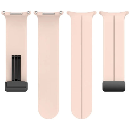For Samsung Galaxy Watch Ultra 47mm Silicone Watch Band Magnetic Folding Buckle Wrist Strap