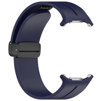For Samsung Galaxy Watch Ultra 47mm Silicone Watch Band Magnetic Folding Buckle Wrist Strap