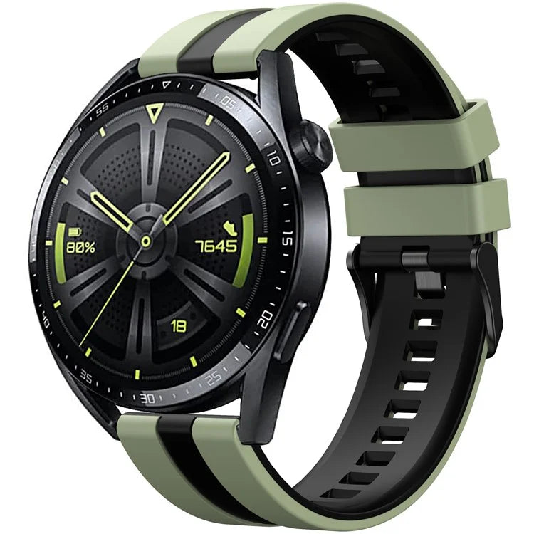 For Huawei Watch GT 3 42mm / GT 3 Pro 43mm Universal 20mm Smartwatch Strap Silicone Wrist Band