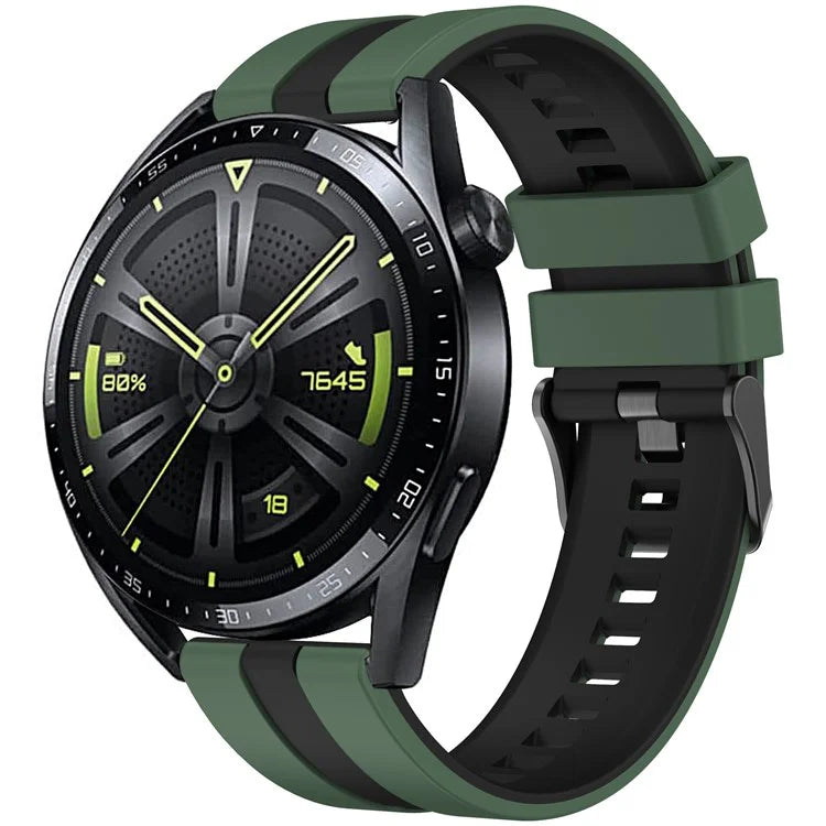 For Huawei Watch GT 3 42mm / GT 3 Pro 43mm Universal 20mm Smartwatch Strap Silicone Wrist Band