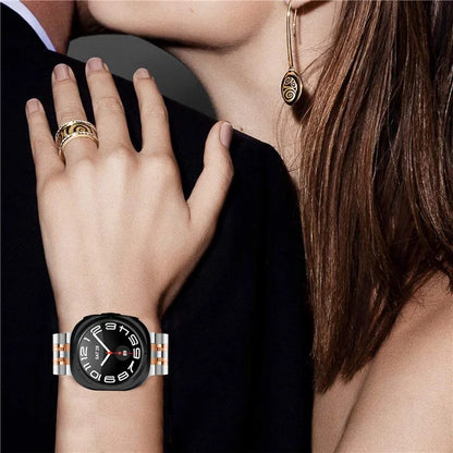 For Samsung Galaxy Watch Ultra 47mm Slim Metal Band Stainless Steel 7-Bead Chain Watch Strap