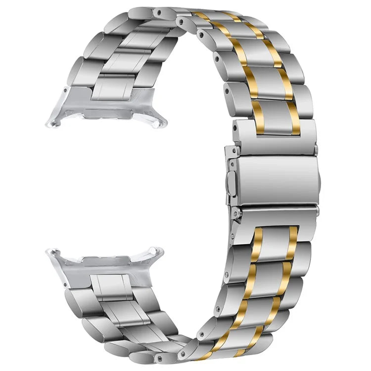 For Samsung Galaxy Watch Ultra 47mm Stainless Steel Watch Band 5-Bead Replacement Strap