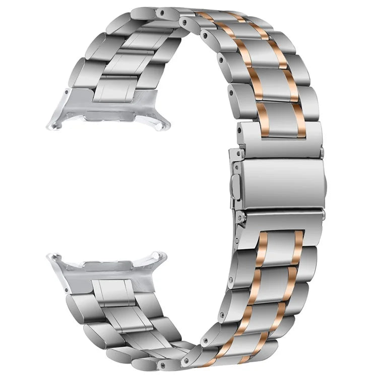 For Samsung Galaxy Watch Ultra 47mm Stainless Steel Watch Band 5-Bead Replacement Strap