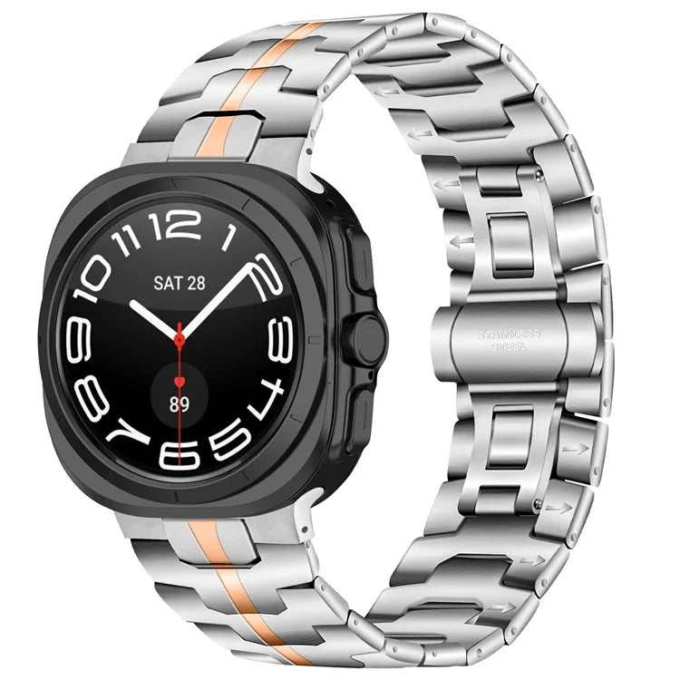 For Samsung Galaxy Watch Ultra 47mm Watch Bracelet Stainless Steel Watch Band