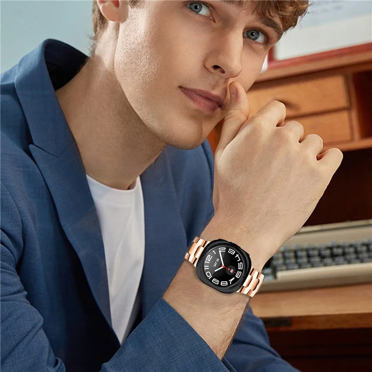 For Samsung Galaxy Watch Ultra 47mm Watch Bracelet Stainless Steel Watch Band