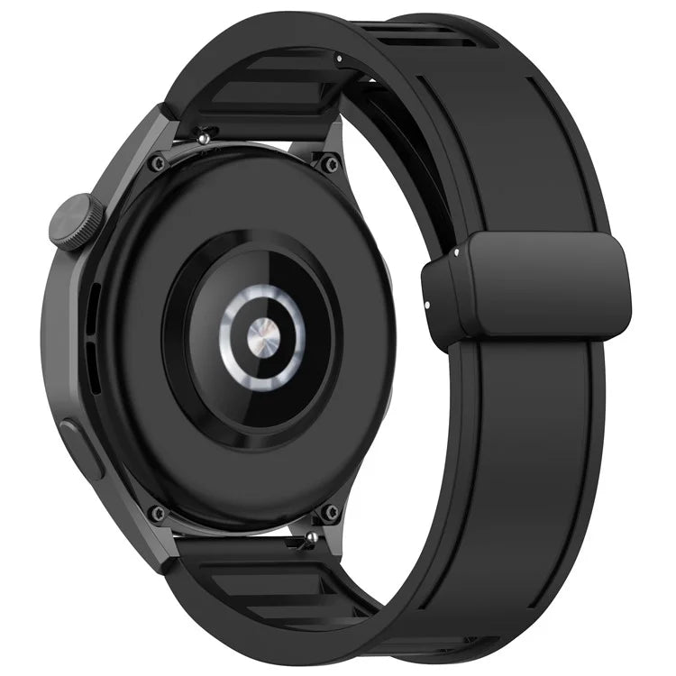 For Huawei Watch 4 / Watch 4 Pro / Watch GT 4 46mm Magnetic Watch Band 22mm Width Silicone Strap Quick Release