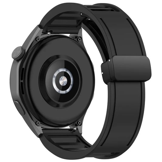 For Huawei Watch 4 / Watch 4 Pro / Watch GT 4 46mm Magnetic Watch Band 22mm Width Silicone Strap Quick Release