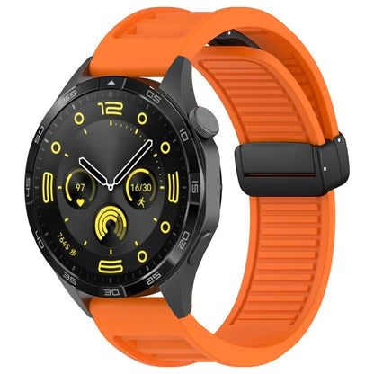 For Huawei Watch 4 / Watch 4 Pro / Watch GT 4 46mm Magnetic Watch Band 22mm Width Silicone Strap Quick Release