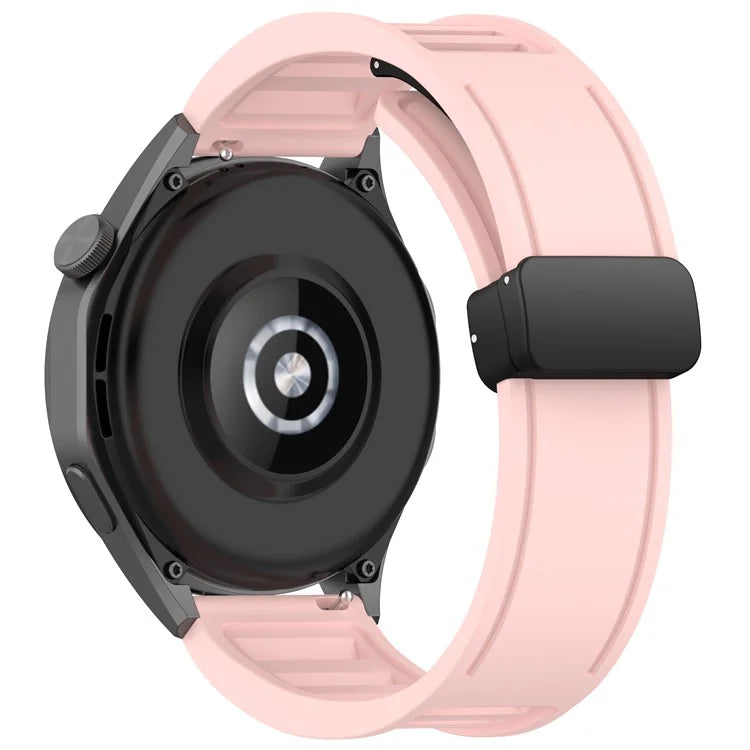 For Huawei Watch 4 / Watch 4 Pro / Watch GT 4 46mm Magnetic Watch Band 22mm Width Silicone Strap Quick Release