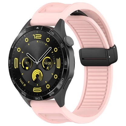 For Huawei Watch 4 / Watch 4 Pro / Watch GT 4 46mm Magnetic Watch Band 22mm Width Silicone Strap Quick Release