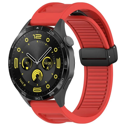 For Huawei Watch 4 / Watch 4 Pro / Watch GT 4 46mm Magnetic Watch Band 22mm Width Silicone Strap Quick Release