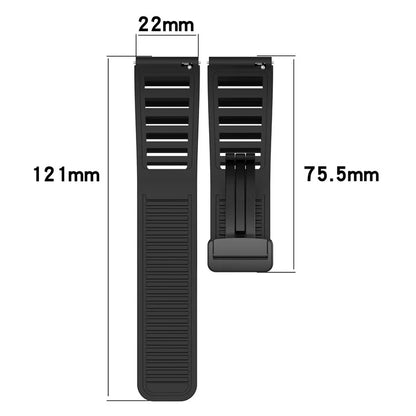 For Huawei Watch 4 / Watch 4 Pro / Watch GT 4 46mm Magnetic Watch Band 22mm Width Silicone Strap Quick Release