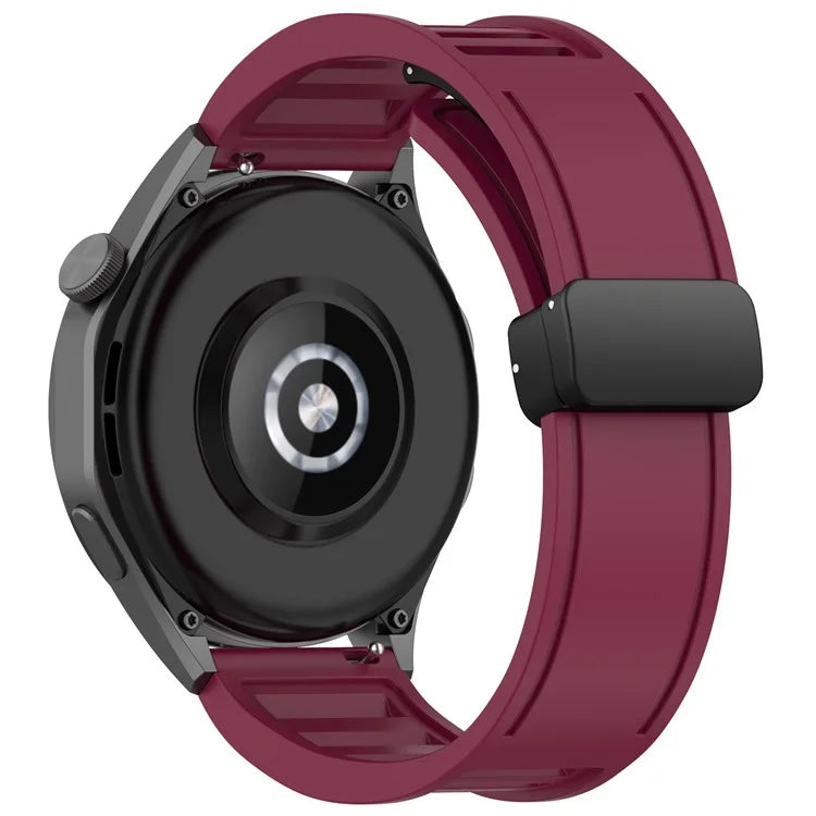 For Huawei Watch 4 / Watch 4 Pro / Watch GT 4 46mm Magnetic Watch Band 22mm Width Silicone Strap Quick Release