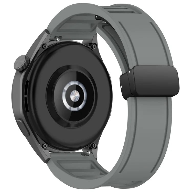 For Huawei Watch 4 / Watch 4 Pro / Watch GT 4 46mm Magnetic Watch Band 22mm Width Silicone Strap Quick Release