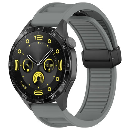 For Huawei Watch 4 / Watch 4 Pro / Watch GT 4 46mm Magnetic Watch Band 22mm Width Silicone Strap Quick Release