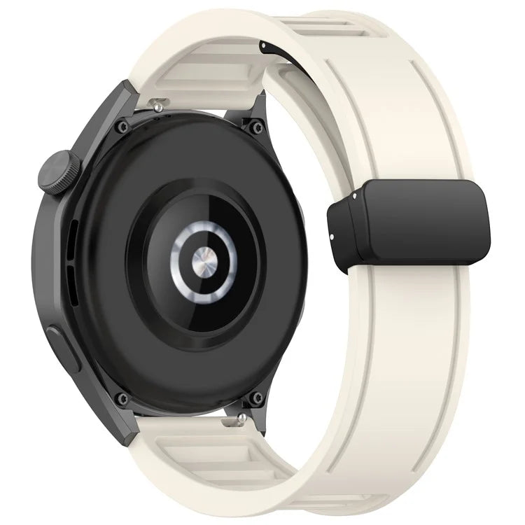 For Huawei Watch 4 / Watch 4 Pro / Watch GT 4 46mm Magnetic Watch Band 22mm Width Silicone Strap Quick Release