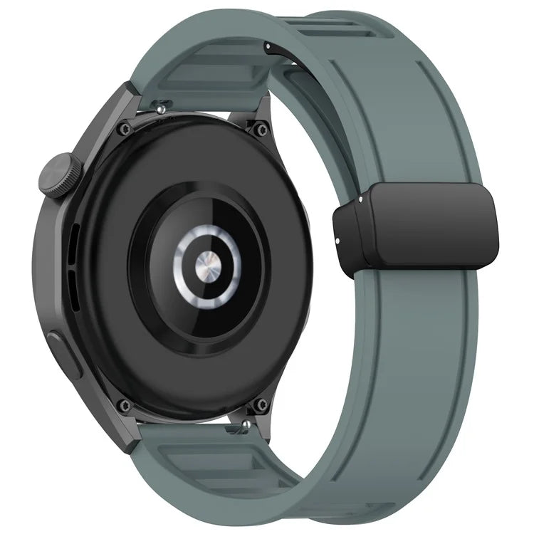 For Huawei Watch 4 / Watch 4 Pro / Watch GT 4 46mm Magnetic Watch Band 22mm Width Silicone Strap Quick Release