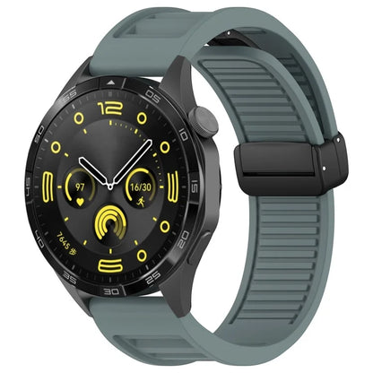 For Huawei Watch 4 / Watch 4 Pro / Watch GT 4 46mm Magnetic Watch Band 22mm Width Silicone Strap Quick Release