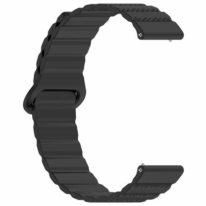 For Huawei Watch GT 3 42mm / GT 3 Pro 43mm Universal 20mm Watch Strap Dot Pattern Magnetic Silicone Band