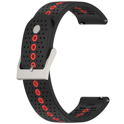 For Huawei Watch 4 / 4 Pro / GT 4 46mm Color Holes Watch Strap 22mm Universal Silicone Band