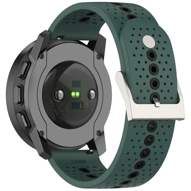 For Huawei Watch 4 / 4 Pro / GT 4 46mm Color Holes Watch Strap 22mm Universal Silicone Band