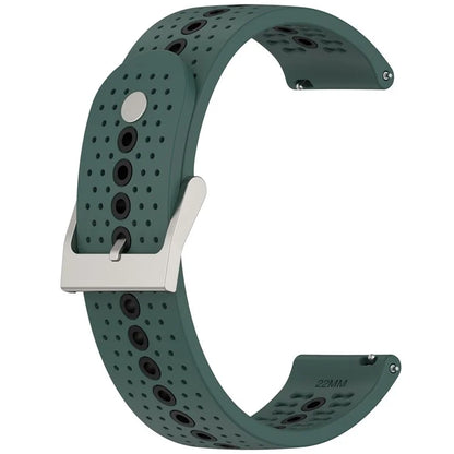 For Huawei Watch 4 / 4 Pro / GT 4 46mm Color Holes Watch Strap 22mm Universal Silicone Band