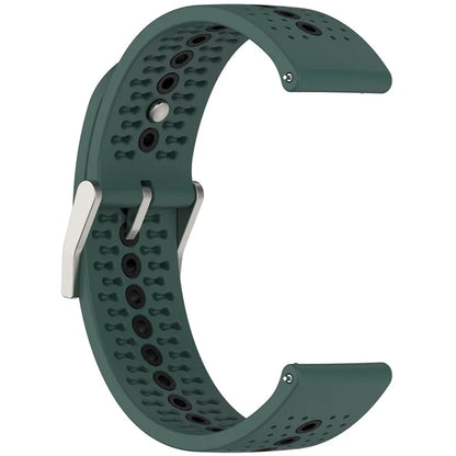 For Huawei Watch 4 / 4 Pro / GT 4 46mm Color Holes Watch Strap 22mm Universal Silicone Band